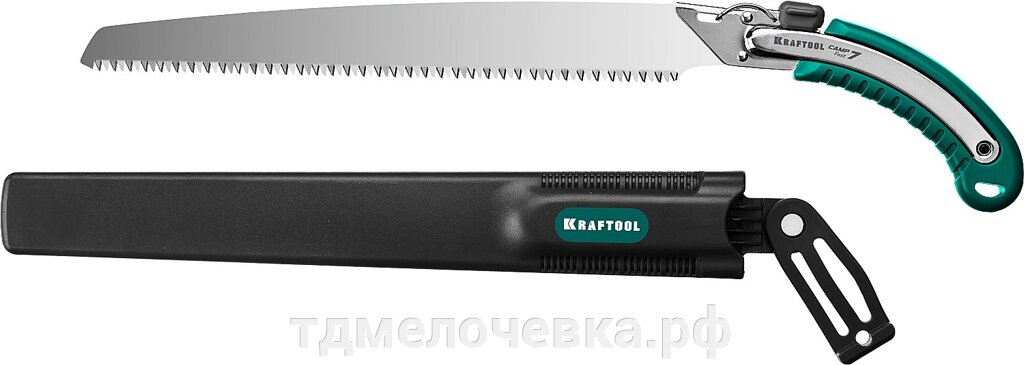 KRAFTOOL Camp Fast 7, 350 мм, ножовка для быстрого реза сырой древесины (15216) от компании ТД МЕЛОЧевка (товары для дома от метизов до картриджей) - фото 1