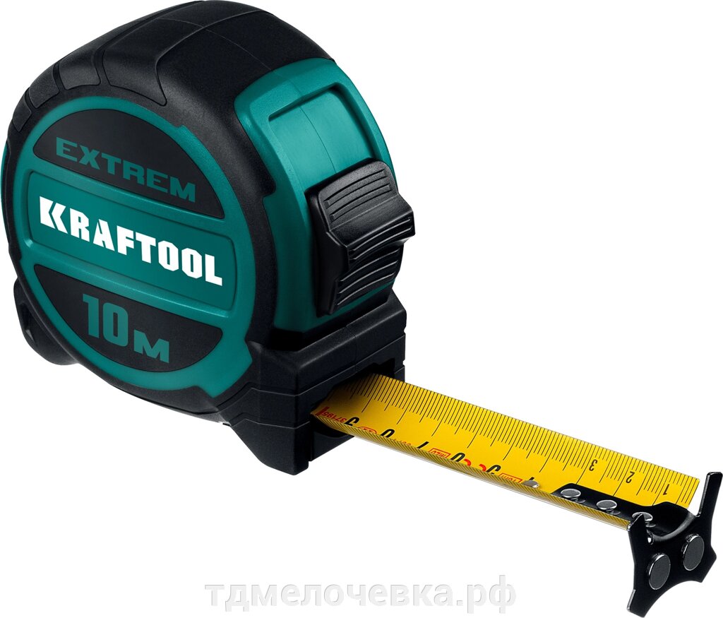 KRAFTOOL Extrem, 10 м х 32 мм, рулетка со сверх широким полотном (34127-10) от компании ТД МЕЛОЧевка (товары для дома от метизов до картриджей) - фото 1