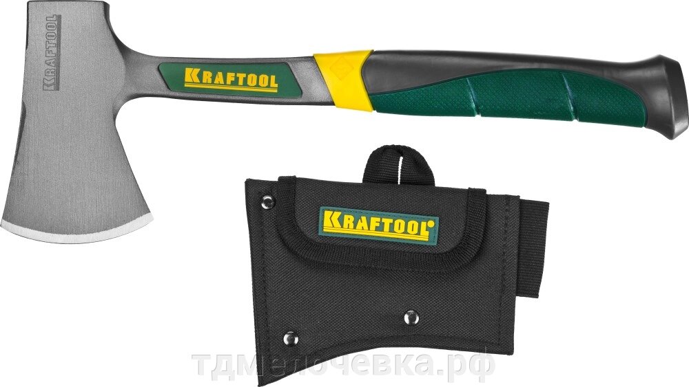 KRAFTOOL Extrem 600/850 г, 340 мм, Туристический цельнокованый топор (20645-06) от компании ТД МЕЛОЧевка (товары для дома от метизов до картриджей) - фото 1