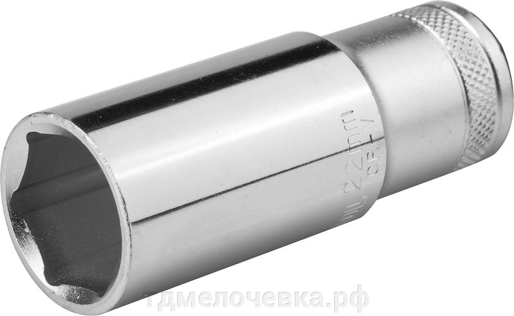 KRAFTOOL FLANK, 1/2″, 22 мм, удлиненная торцовая головка (27807-22) от компании ТД МЕЛОЧевка (товары для дома от метизов до картриджей) - фото 1