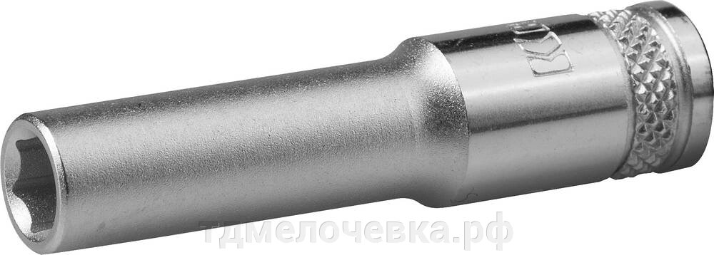 KRAFTOOL FLANK, 1/4″, 6 мм, удлиненная торцовая головка (27817-06) от компании ТД МЕЛОЧевка (товары для дома от метизов до картриджей) - фото 1