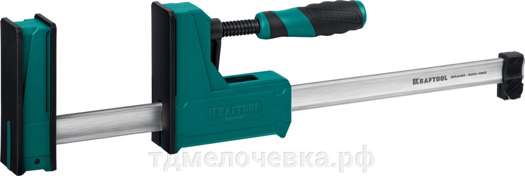 KRAFTOOL Grand-300/450, 300/450 мм, сжатие/распор, 600 кгс, глубина зажима 95 мм, корпусная струбцина (32240-30) от компании ТД МЕЛОЧевка (товары для дома от метизов до картриджей) - фото 1