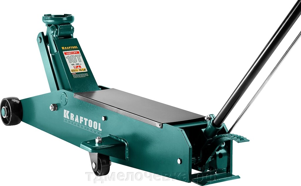 KRAFTOOL HIGH-LIFT, 10 т, 160 - 560 мм, для тяжелой техники, подкатной домкрат (43455-10) от компании ТД МЕЛОЧевка (товары для дома от метизов до картриджей) - фото 1