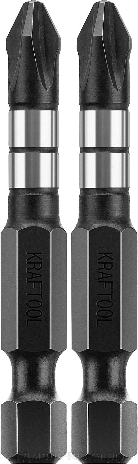 KRAFTOOL Impact PH2, 50 мм, 2 шт, ударные биты (26191-2-50-S2) от компании ТД МЕЛОЧевка (товары для дома от метизов до картриджей) - фото 1