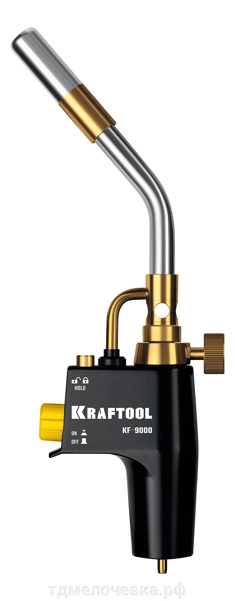 KRAFTOOL KF-9000, с пьезоподжигом на баллон турбо нагрев + 30% 2000°C, Газовая горелка Blue Fire (55510) от компании ТД МЕЛОЧевка (товары для дома от метизов до картриджей) - фото 1