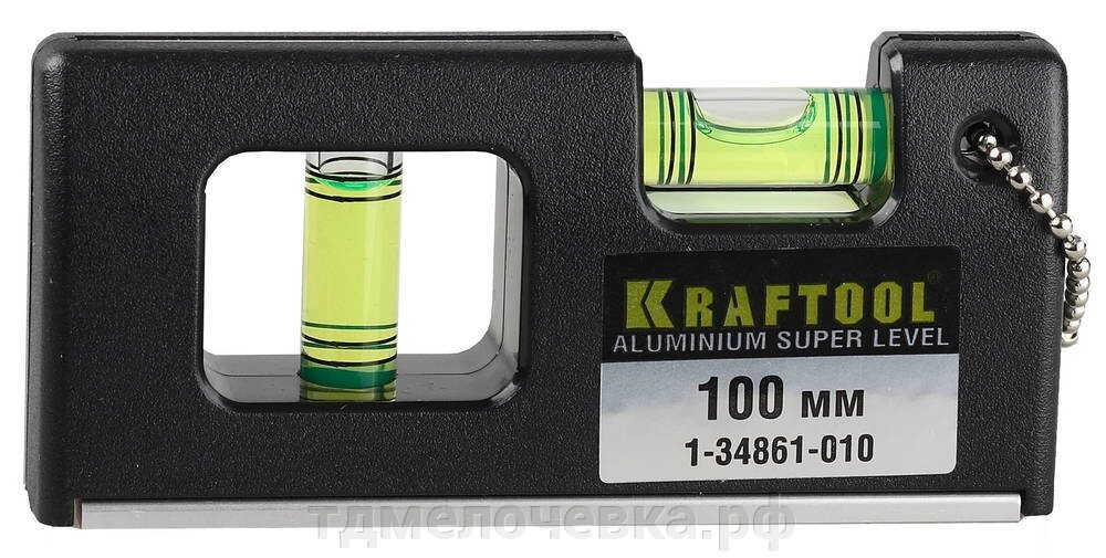 KRAFTOOL Mini-Pro, 100 мм, магнитный компактный уровень, Pro (1-34861-010) от компании ТД МЕЛОЧевка (товары для дома от метизов до картриджей) - фото 1