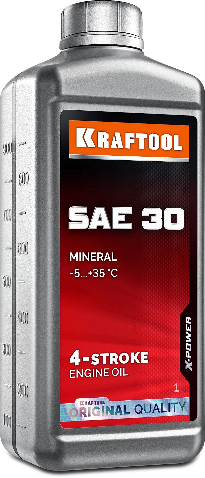 KRAFTOOL SAE 30, 1 л, минеральное масло для 4-тактных двигателей (41512-1) от компании ТД МЕЛОЧевка (товары для дома от метизов до картриджей) - фото 1