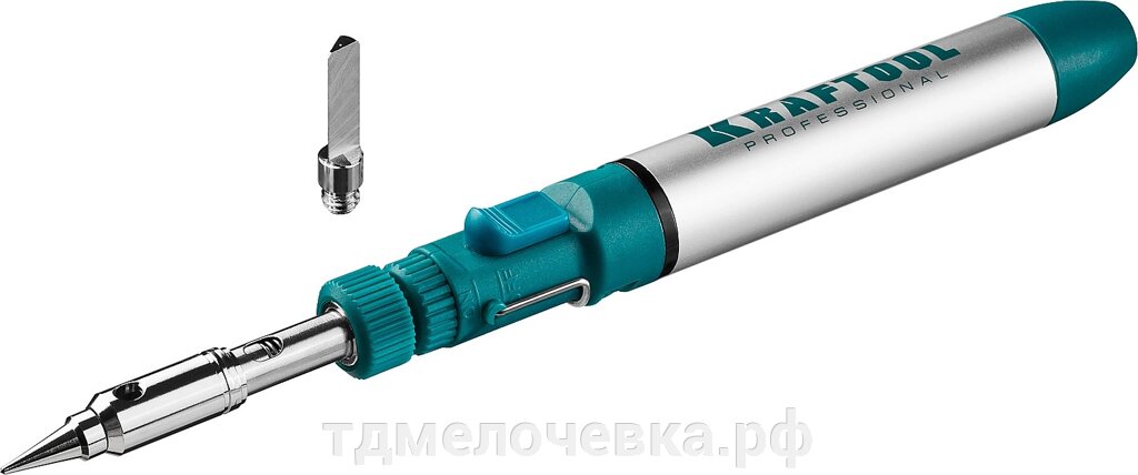 KRAFTOOL SolderGas, 70 A, 30 - 70 Вт, 1300°С, горелка, фен, набор 3 в 1, газовый паяльник (55504-H3) от компании ТД МЕЛОЧевка (товары для дома от метизов до картриджей) - фото 1