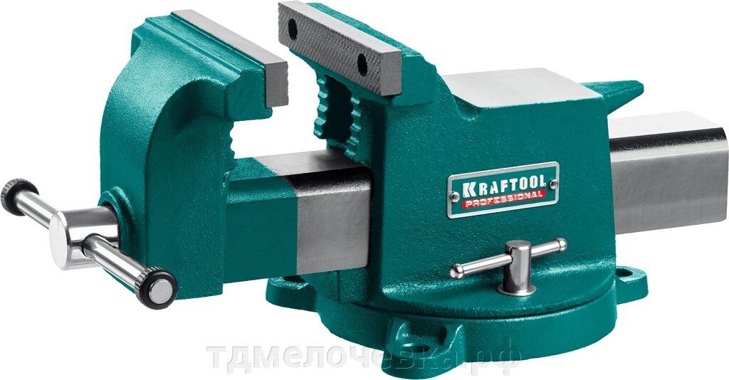 KRAFTOOL STEEL, 125 мм, стальные слесарные тиски (32701-125) от компании ТД МЕЛОЧевка (товары для дома от метизов до картриджей) - фото 1