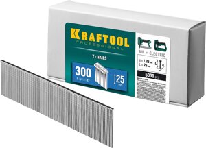 KRAFTOOL тип 18GA (47/300/F) 25 мм, 5000 шт, гвозди для нейлера (31785-25)