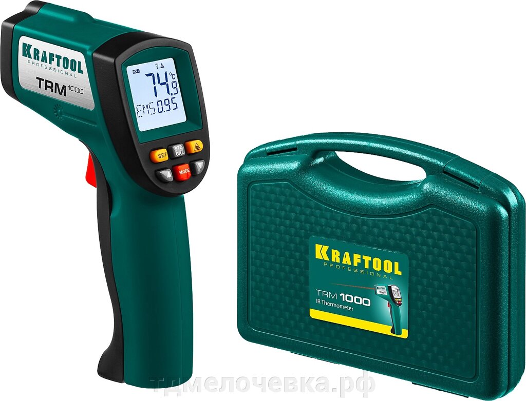 KRAFTOOL TRM-1000, -50° +950°С, пирометр инфракрасный (45703-950) от компании ТД МЕЛОЧевка (товары для дома от метизов до картриджей) - фото 1