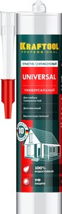 KRAFTOOL UNIVERSAL, 300 мл, белый, универсальный силиконовый герметик (41253-0)