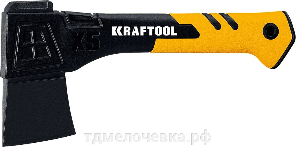 KRAFTOOL X5, 440/620 г, в чехле, 230 мм, универсальный топор (20660-05) от компании ТД МЕЛОЧевка (товары для дома от метизов до картриджей) - фото 1