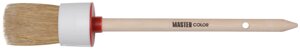 Круглая кисть, натур. щетина, 55% топс, деревянная ручка,35 мм