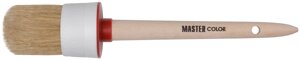 Круглая кисть, натур. щетина, 55% топс, деревянная ручка,55 мм