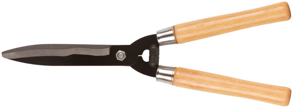 Кусторез, волнистые лезвия с черненым покрытием, деревянные ручки 500 мм от компании ТД МЕЛОЧевка (товары для дома от метизов до картриджей) - фото 1