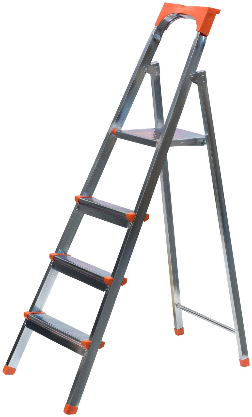 Лестница-стремянка стальная, 4 ступени, вес 5,55 кг от компании ТД МЕЛОЧевка (товары для дома от метизов до картриджей) - фото 1