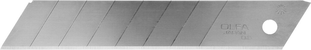 Лезвие OLFA сегментированное, 8 сегментов, 18х100х0,5мм, 50шт от компании ТД МЕЛОЧевка (товары для дома от метизов до картриджей) - фото 1