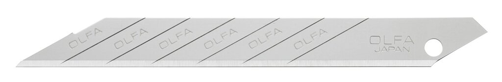 Лезвие OLFA сегментированное для графических работ, 9 мм, 10 шт, в боксе от компании ТД МЕЛОЧевка (товары для дома от метизов до картриджей) - фото 1