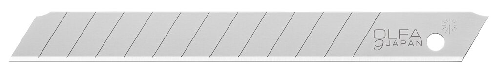 Лезвия OLFA сегментированные, 9 мм, 13 сегментов, 50 шт, в боксе от компании ТД МЕЛОЧевка (товары для дома от метизов до картриджей) - фото 1