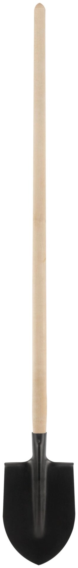 Лопата штыковая, с деревянным черенком  190х350х1420 мм от компании ТД МЕЛОЧевка (товары для дома от метизов до картриджей) - фото 1