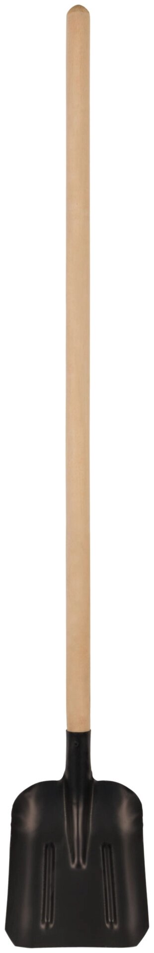 Лопата совковая плоская, с деревянным черенком  225х270х1430 мм от компании ТД МЕЛОЧевка (товары для дома от метизов до картриджей) - фото 1