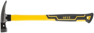 Молоток-гвоздодер, фиберглассовая усиленная удлиненная ручка, дополн. гвоздодер, 27 мм, 370 гр.