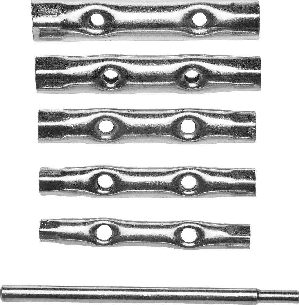 Набор DEXX: Ключи трубчатые, 8-17мм, 6 предметов от компании ТД МЕЛОЧевка (товары для дома от метизов до картриджей) - фото 1