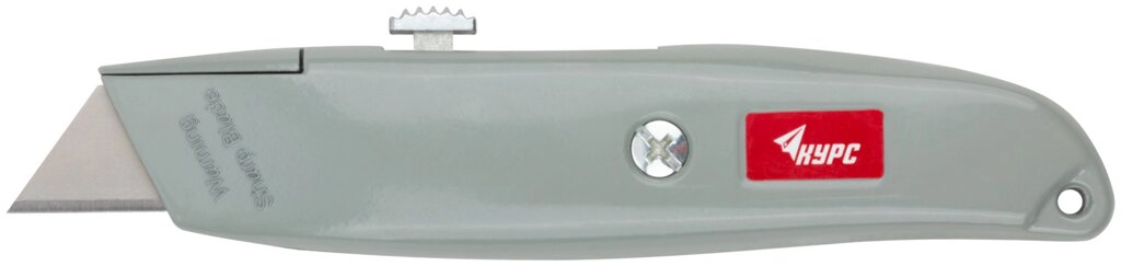 Нож для напольных покрытий серый, металлический корпус от компании ТД МЕЛОЧевка (товары для дома от метизов до картриджей) - фото 1