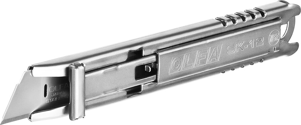 Нож OLFA, безопасный с трапециевидным лезвием от компании ТД МЕЛОЧевка (товары для дома от метизов до картриджей) - фото 1