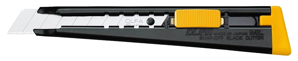 Нож OLFA металлический с выдвижным лезвием, автофиксатор, 18мм от компании ТД МЕЛОЧевка (товары для дома от метизов до картриджей) - фото 1