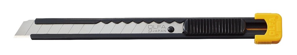 Нож OLFA с выдвижным лезвием, металлический корпус, 9мм от компании ТД МЕЛОЧевка (товары для дома от метизов до картриджей) - фото 1
