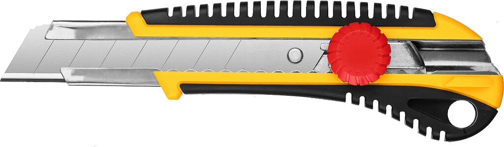 Нож с винтовым фиксатором HERCULES-25, сегмент. лезвия 25 мм, STAYER от компании ТД МЕЛОЧевка (товары для дома от метизов до картриджей) - фото 1