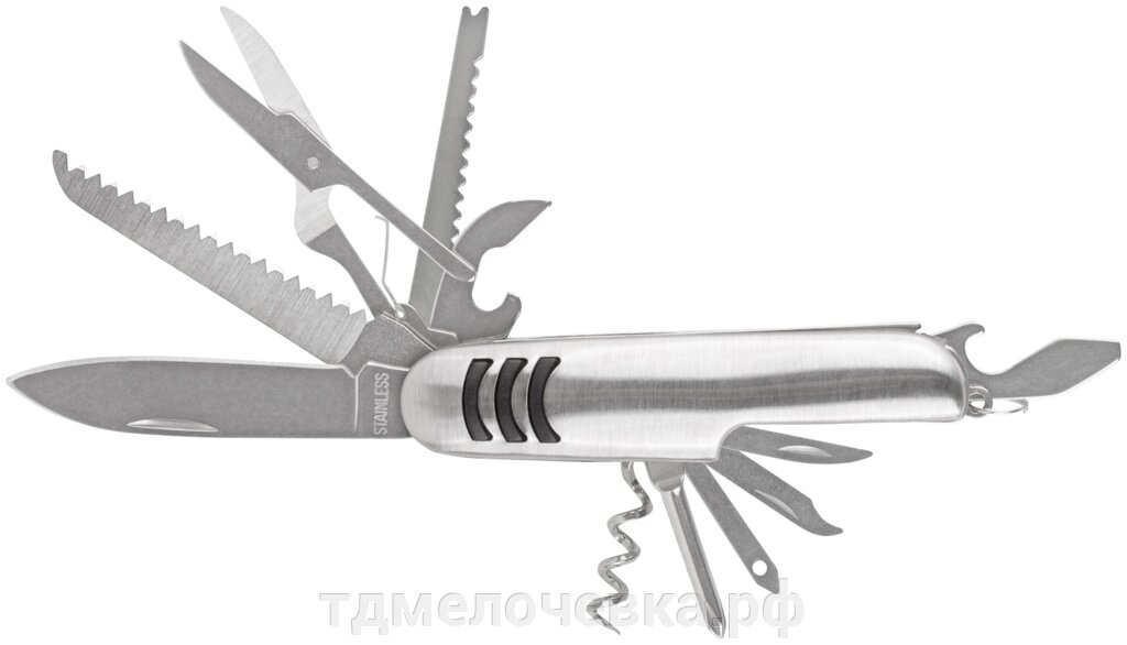 Нож складной, лезвие нержавеющая сталь 12 функций от компании ТД МЕЛОЧевка (товары для дома от метизов до картриджей) - фото 1