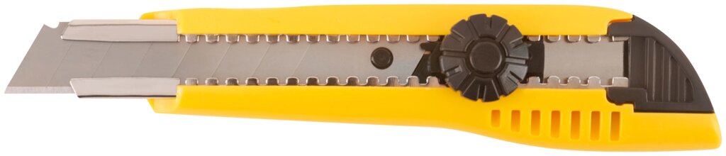 Нож технический 18 мм усиленный пластиковый, вращ. прижим от компании ТД МЕЛОЧевка (товары для дома от метизов до картриджей) - фото 1