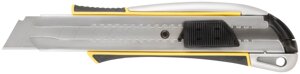 Нож технический 25 мм усиленный прорезиненный, дополнит. прижим