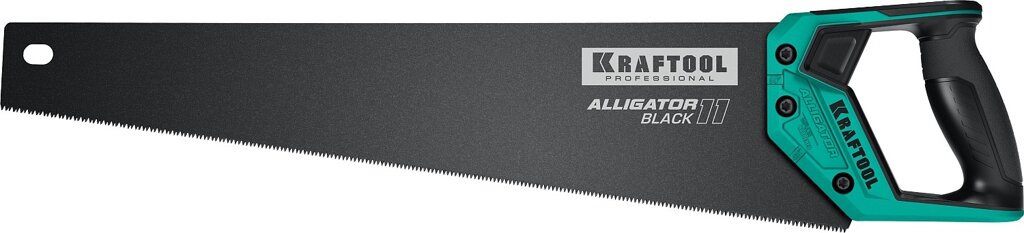 Ножовка для точного реза ″Alligator BLACK 11″, 500 мм, 11 TPI 3D зуб, KRAFTOOL от компании ТД МЕЛОЧевка (товары для дома от метизов до картриджей) - фото 1