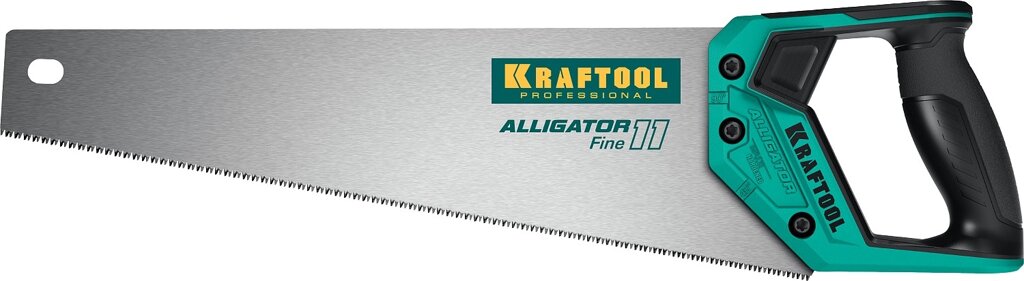 Ножовка для точного реза ″Alligator Fine 11″, 400 мм, 11 TPI 3D зуб, KRAFTOOL от компании ТД МЕЛОЧевка (товары для дома от метизов до картриджей) - фото 1