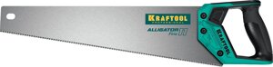 Ножовка для точного реза ″Alligator Fine 11″450 мм, 11 TPI 3D зуб, KRAFTOOL