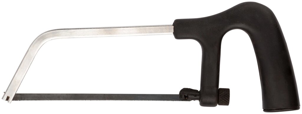 Ножовка по металлу мини 150 мм,  пластиковая черная ручка от компании ТД МЕЛОЧевка (товары для дома от метизов до картриджей) - фото 1