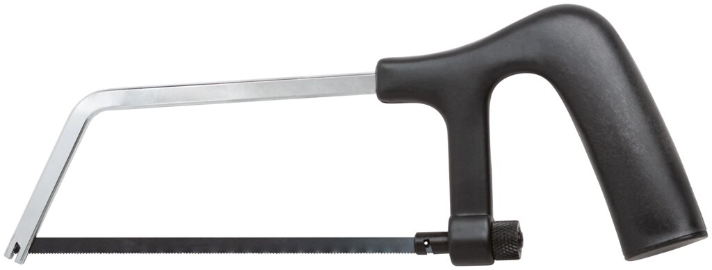 Ножовка по металлу мини 150 мм "Юниор", пластиковая черная ручка от компании ТД МЕЛОЧевка (товары для дома от метизов до картриджей) - фото 1