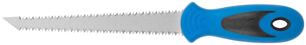 Ножовка ручная узкая для гипсокартона, прорезиненная ручка 170 мм от компании ТД МЕЛОЧевка (товары для дома от метизов до картриджей) - фото 1