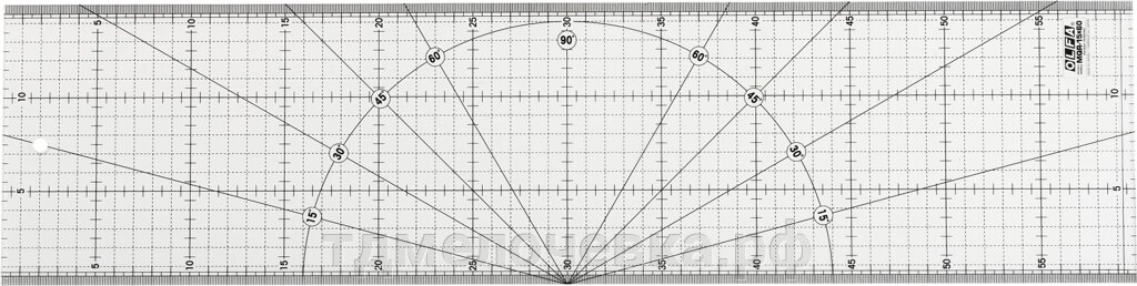 OLFA 150 х 600 мм, разметочная метрическая линейка (OL-MQR-15x60) от компании ТД МЕЛОЧевка (товары для дома от метизов до картриджей) - фото 1