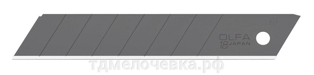 OLFA EXCEL BLACK, 18 мм, 10 шт, в боксе, сегментированные лезвия (OL-LBB-10) от компании ТД МЕЛОЧевка (товары для дома от метизов до картриджей) - фото 1