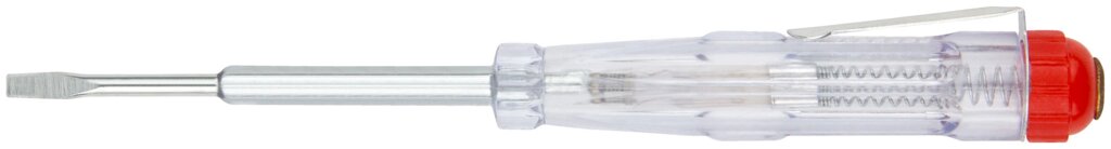 Отвертка индикаторная, белая ручка 100 - 500 В, 140 мм от компании ТД МЕЛОЧевка (товары для дома от метизов до картриджей) - фото 1
