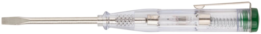 Отвертка индикаторная, белая ручка, 100-500 В, 140 мм от компании ТД МЕЛОЧевка (товары для дома от метизов до картриджей) - фото 1