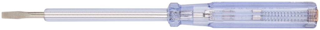 Отвертка индикаторная, белая ручка, 100-500 В, 190 мм от компании ТД МЕЛОЧевка (товары для дома от метизов до картриджей) - фото 1