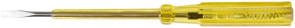 Отвертка индикаторная, желтая ручка 100 - 500 В, 190 мм от компании ТД МЕЛОЧевка (товары для дома от метизов до картриджей) - фото 1
