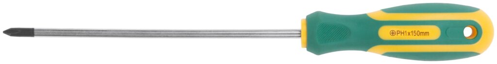 Отвертка "Контур", CrV сталь, прорезиненная ручка  5х150 мм РН1 от компании ТД МЕЛОЧевка (товары для дома от метизов до картриджей) - фото 1