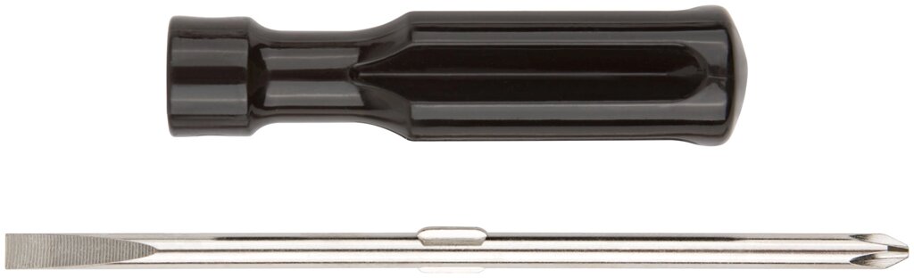 Отвертка переставная, CrV сталь, черная пластиковая ручка 6х70 мм PH2/SL6 от компании ТД МЕЛОЧевка (товары для дома от метизов до картриджей) - фото 1